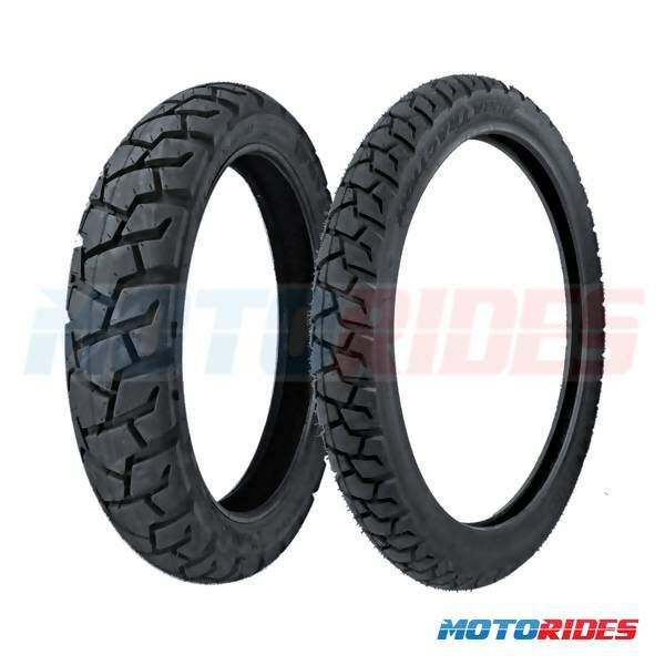 Combo de pneus Pirelli Dura Traction 80/90-21 + 120/80-18